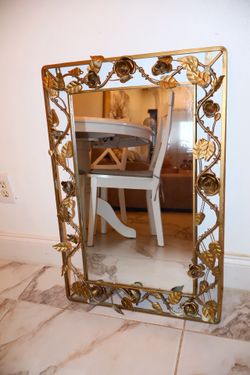 Iron antique mirror