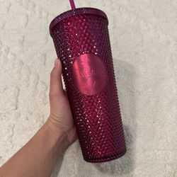 Starbucks Pink Bling Berry Venti Tumbler