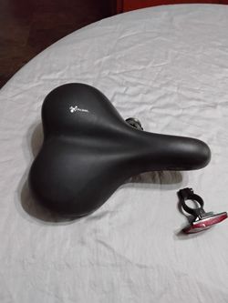 RoyalGel Bike Saddle with Rear Light