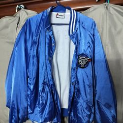 Artist Custom "F*CK OFF" Bomber Varsity Jacket, Size XL! Read!!