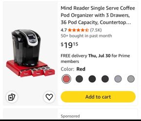 Mind Reader Single Serve Coffee Pod Organizer