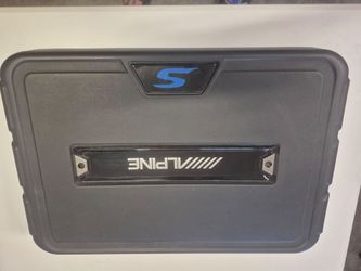 Alpine shallow woofer in box