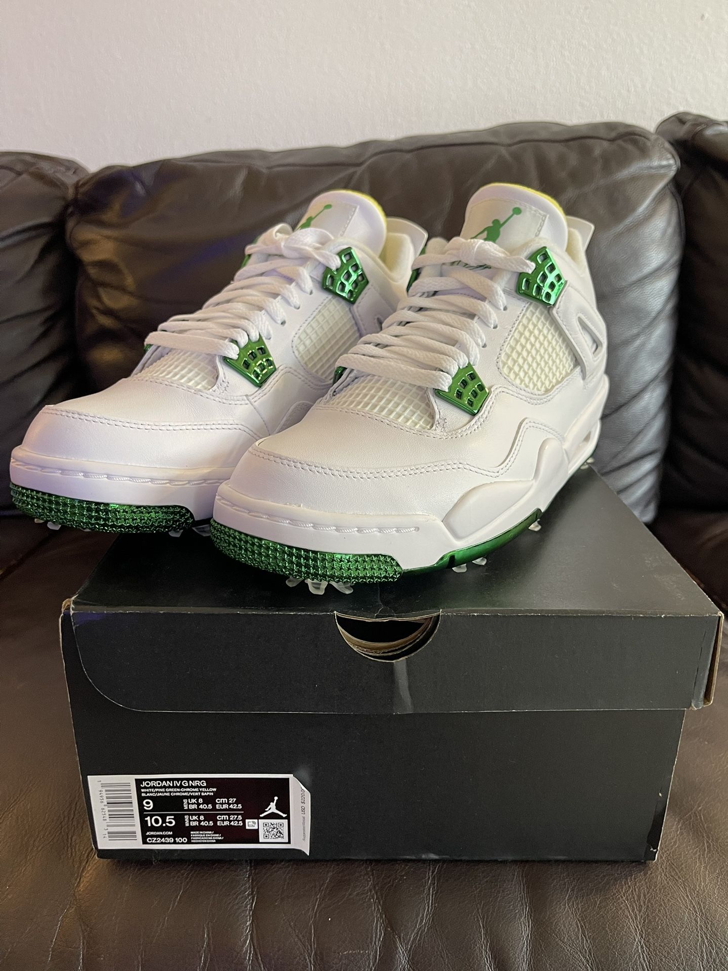 Jordan 4 Golf 'Metallic Green' AKA The Masters Sz 9 for Sale in