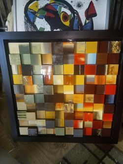 Patrick St. Germain Mixed Media Painting of Abstract Composition
