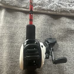 Red Black And White Ez Cast Abu Garcia Reel Only