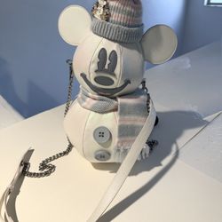Stitch Shoppe By Loungefly Mickey Mouse Exclusive Snowman Figural Crossbody Bag