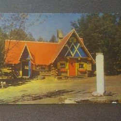 1951 North Pole Santa's Workshop Office Building Santa Claus Wilmington New York N.Y. Post Card Postcard RPPC PC