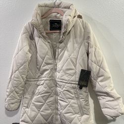 Cute Winter Coat Women’s small With Hidden Hood Brand New 