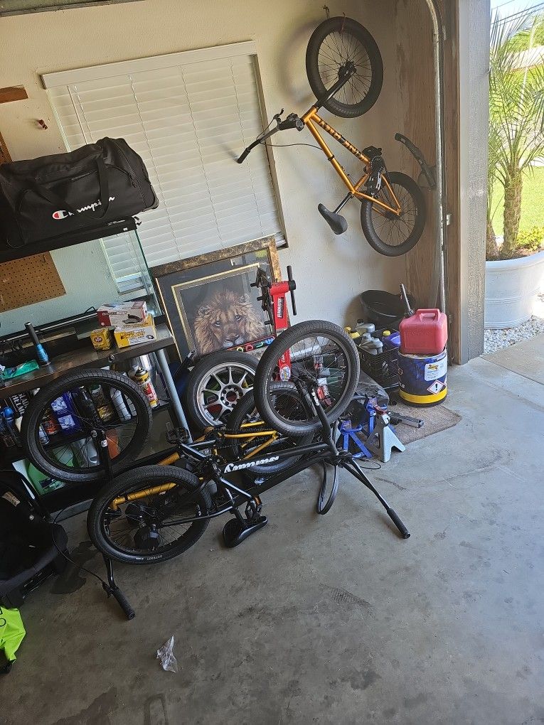 Three BMX Bikes