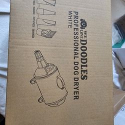 Brand New Doodles Dog Dryer With Adjustable Speed And Temperature 