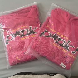 Pink Spider Hoodies