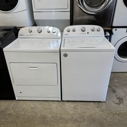 Used Whirlpool Washer And Gas Dryer With Warranty Big Capacity Agitator 