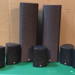 JBL 301SAT/SAT2 Satellite Surround Sound Speaker - Set of 7 Speakers

