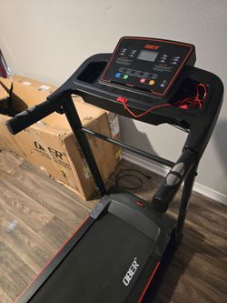 🌟 Folding Treadmill with Side Handlebars