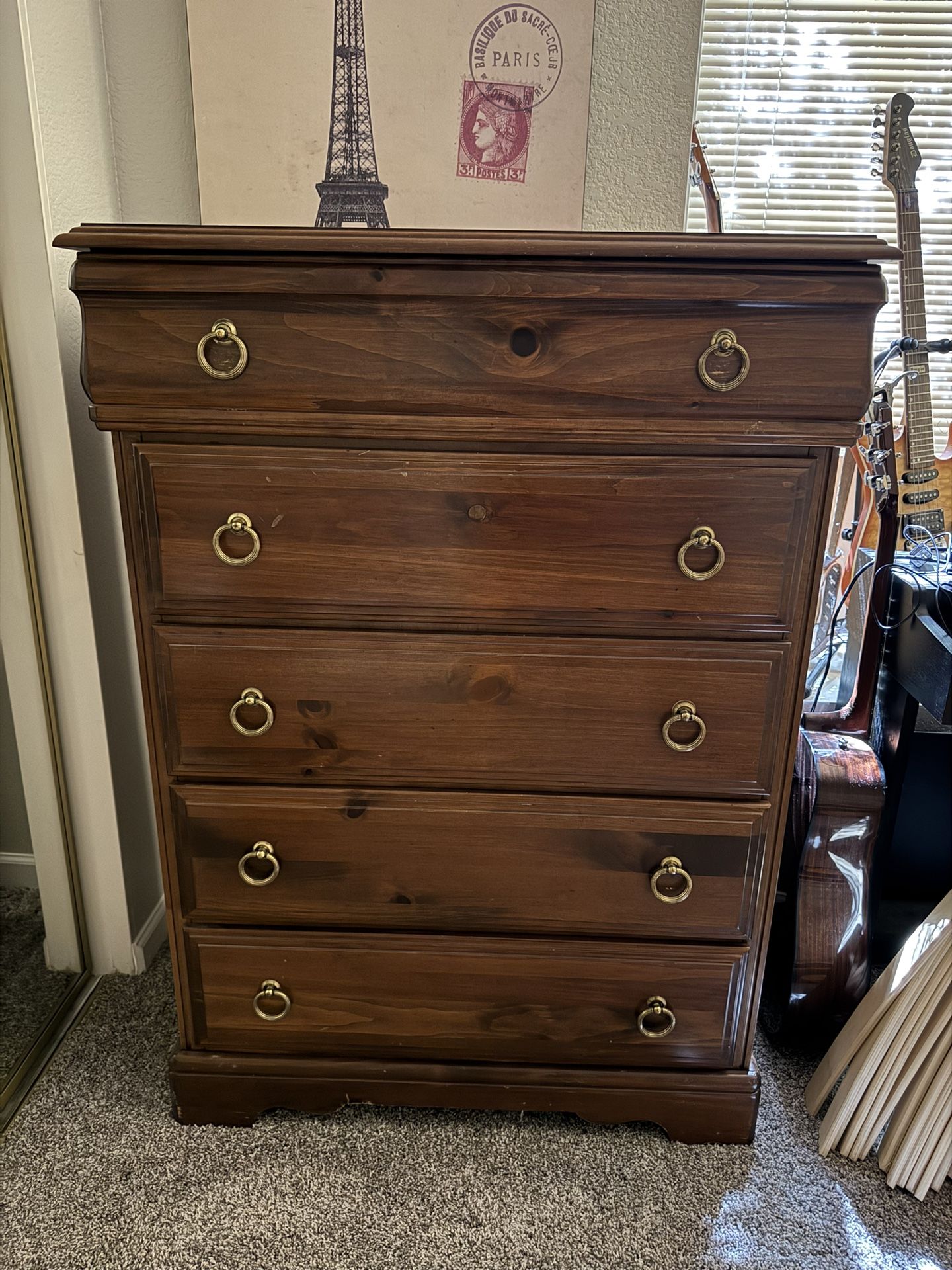 Vintage Wood Dresser