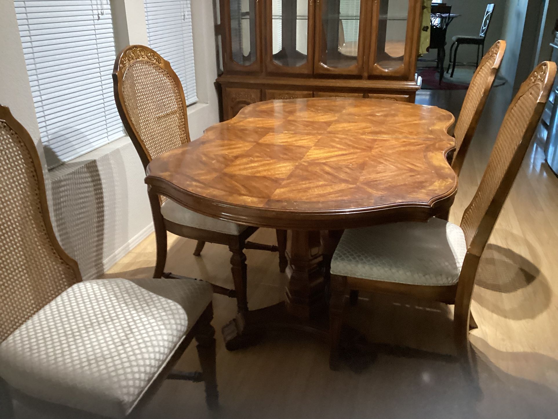 Free china hutch and matching dining table