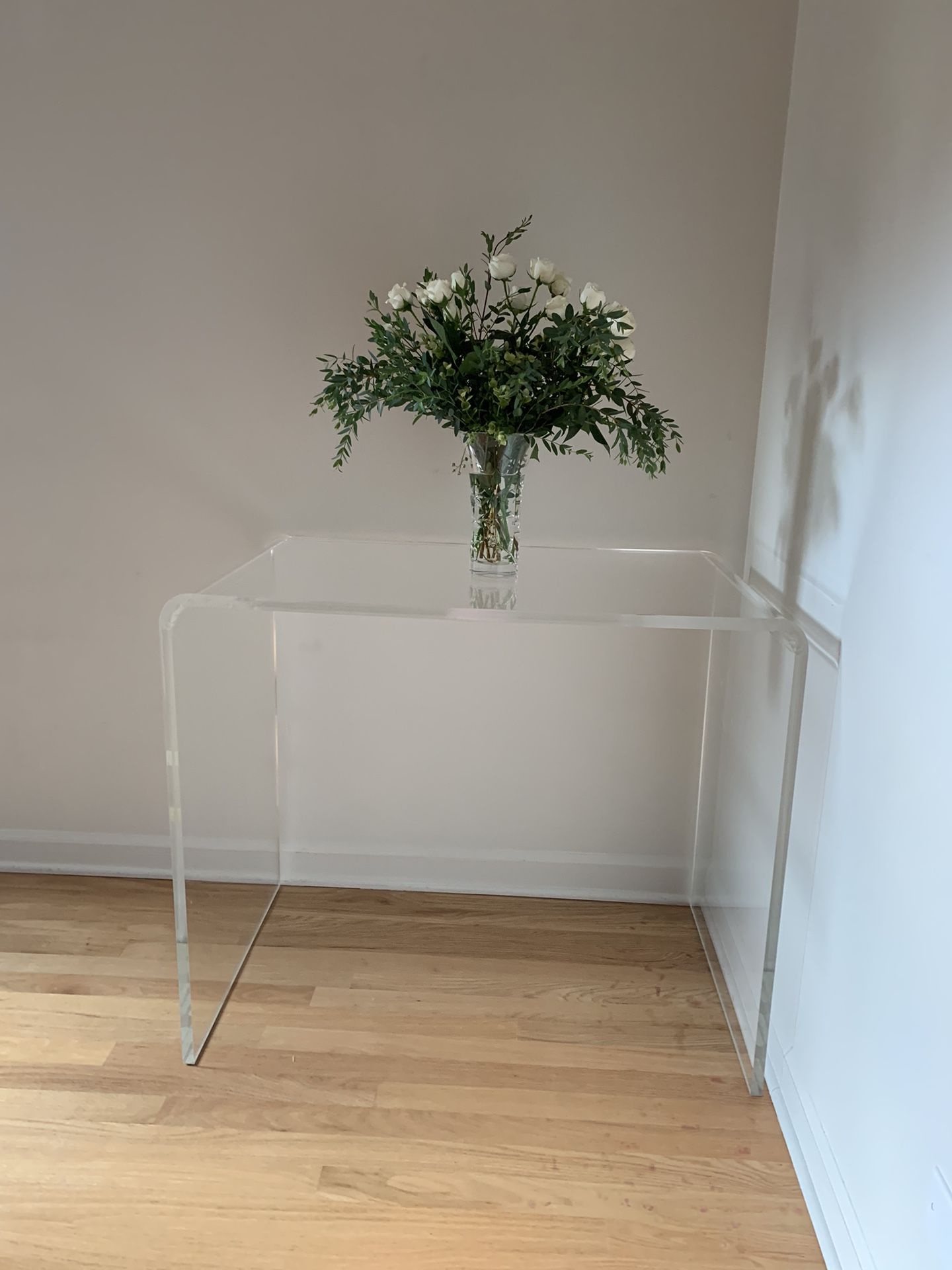Cb2 Acrylic Desk Console Table 