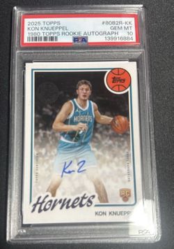PSA 10 KON KNUEPPEL 2025 Topps Flagship 1980-81 45th Anniversary Auto