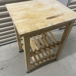 Wooden Kitchen Cart 