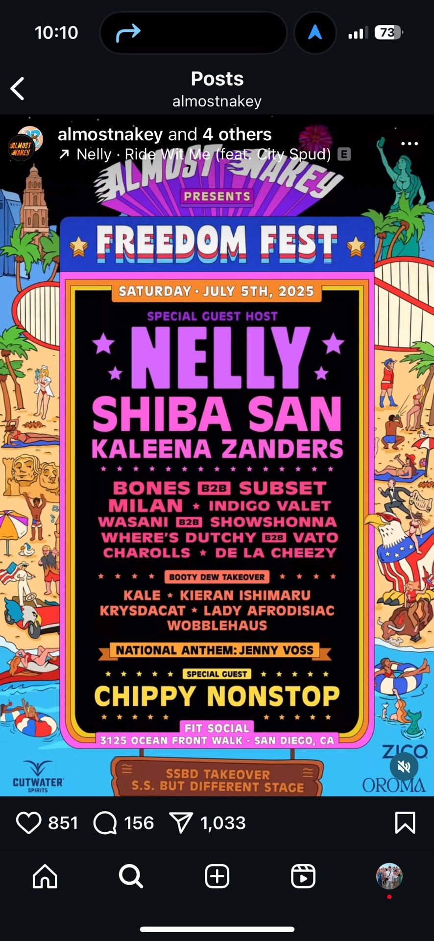 almost nakey freedom fest