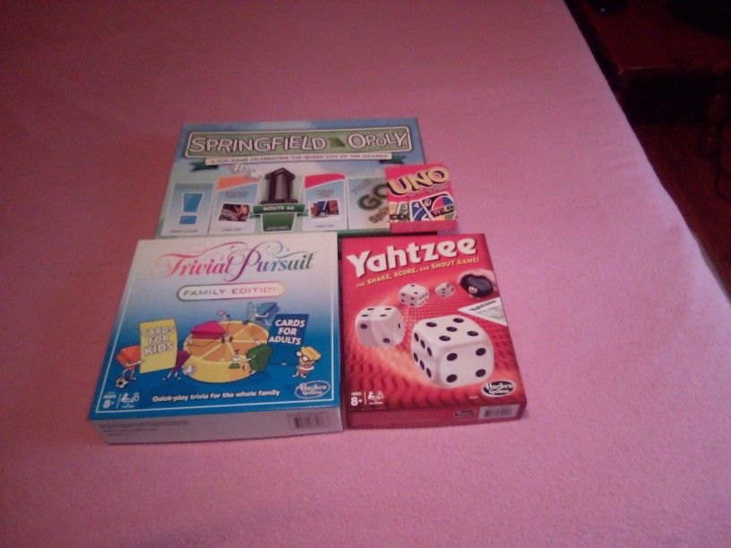 Brand  New  Unopened  Board  Games