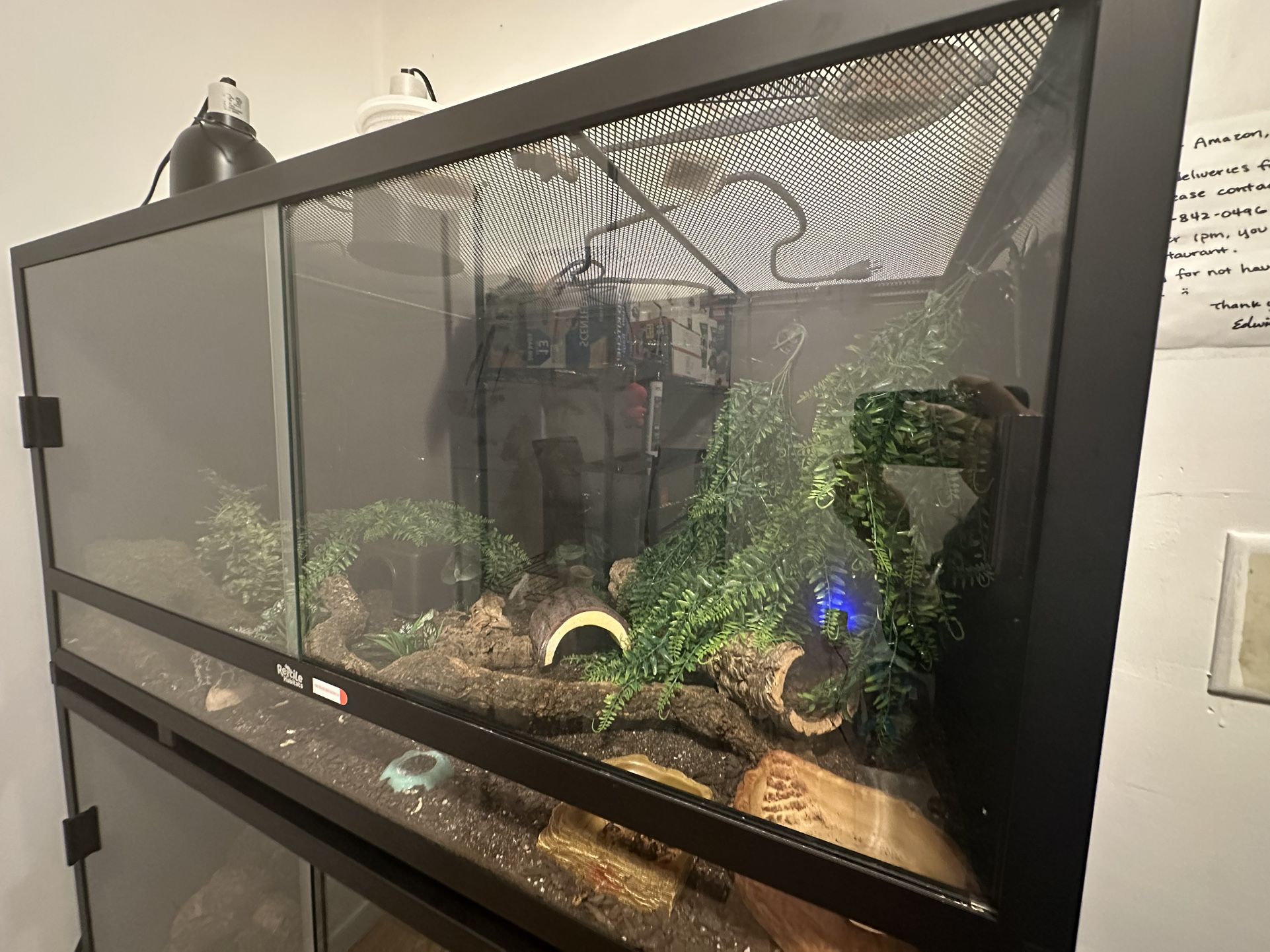 120 Gallon Reptile Enclosure