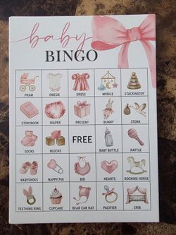 Babyshower bingo