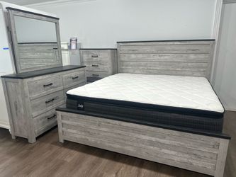 Crazy Deal‼️Beautiful Grey 5pc Bedroom Set On Sale Now $699