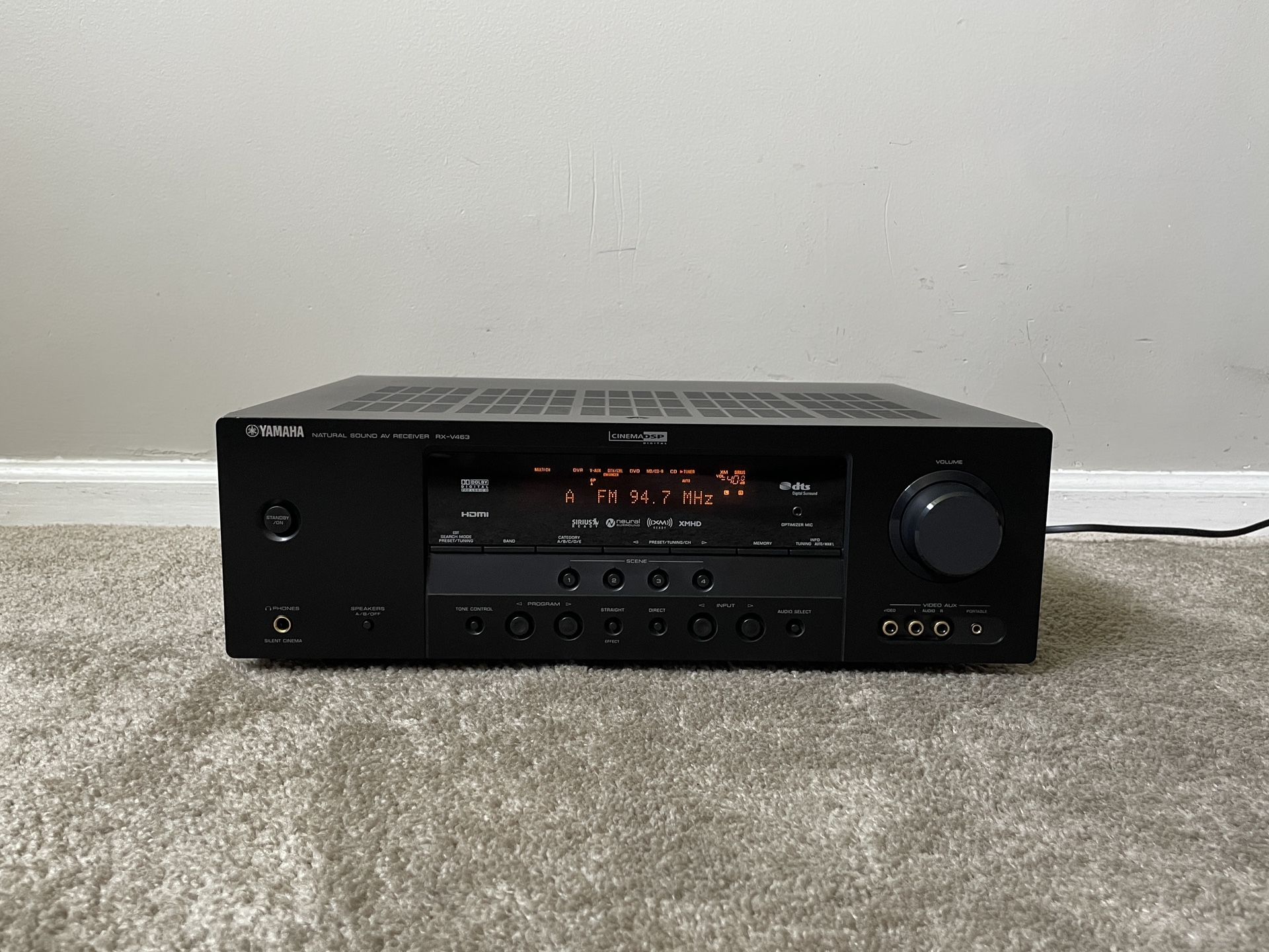 Yamaha RX-V463 5.1 Home Theater Surround Receiver
