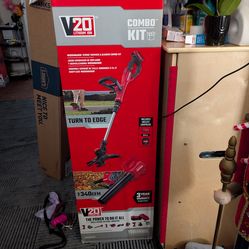 CRAFTSMAN V20 20-volt max Cordless Battery String Trimmer and Leaf Blower and Combo Kit 2 Ah (Battery Included) (Charger Included)