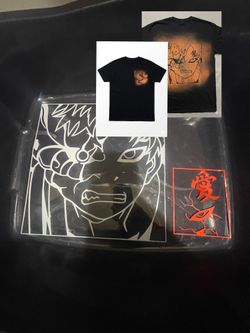 Gaara from Naruto Stencil For Airbrushing, Painting, And Printing