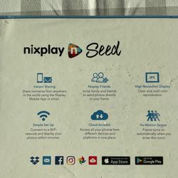 NIXPLAY SEED DIGITAL PICTURE FRAME