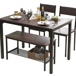 Soges 4 Person Dining Table Set (New)