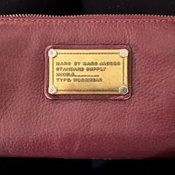 Marc By Marc Jacobs Maroon Leather Wallet 