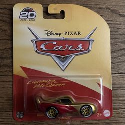NEW 2026 DISNEY PIXAR CARS 20TH ANNIVERSARY GOLD LIGHTNING McQUEEN MISB