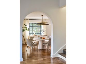 Mackinaw White Sand Round Dining Table