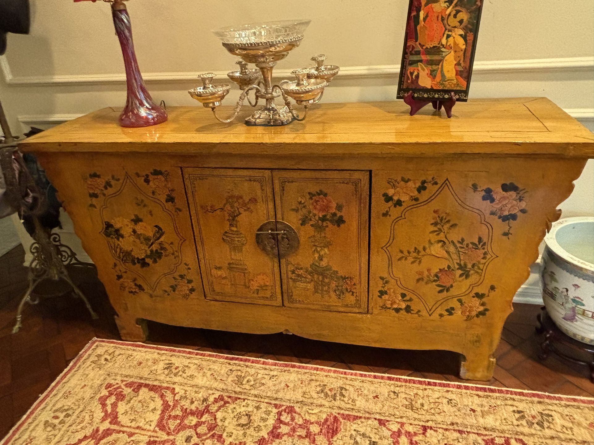 Hand Painted Credenza