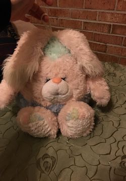Medium large pink blue bunny Fine Toys brand