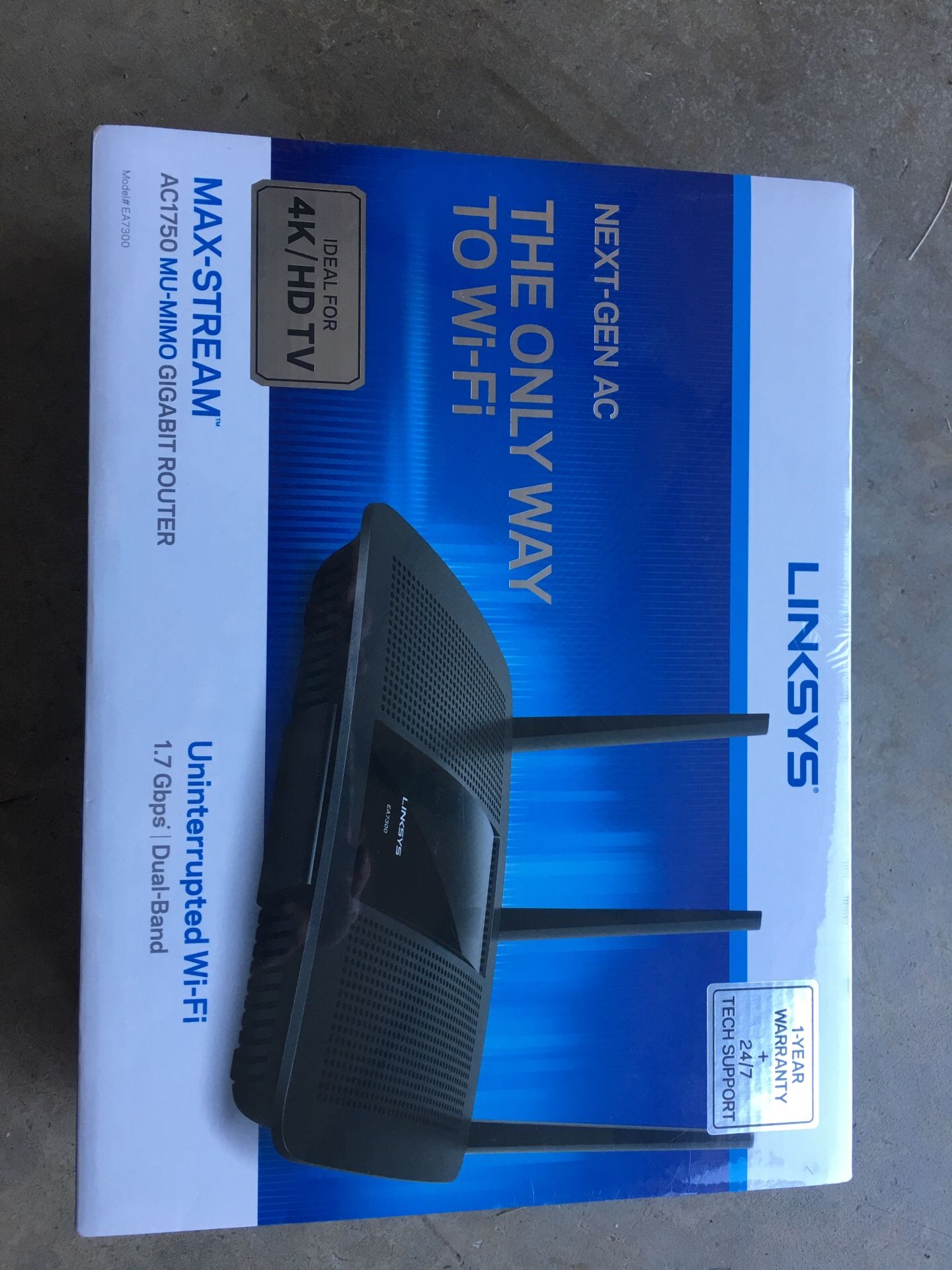 Linksys Max-Stream AC1750 MU-MIMO gigabit router