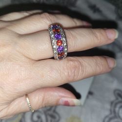 2 STONE RING SIZE8