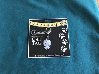 Pewter Cat Tag #1 Kitty