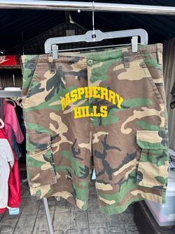 The GV gallery Raspberry Hills Camo Cargo Shorts