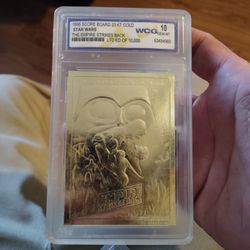 Star wars 23 karat gold empire strikes back card