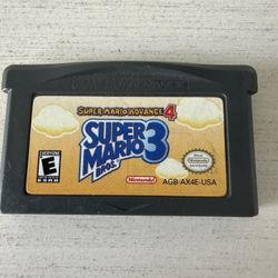 Super Mario Advance 4: Super Mario Bros. 3 (GBA) Authentic Cartridge Tested