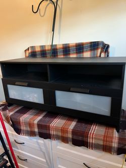 Modern Black TV Stand / Media Console