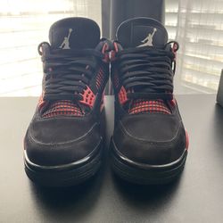 Jordan 4 Red Thunder Size 8, Clean, Used, & Authentic