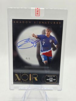 2025-26 Noir Cavan Sullivan Shadow Signatures /5 on card auto.