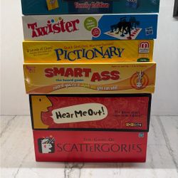 Family Game Night Board Games ( Set Of 6)