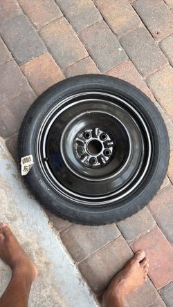 Toyota Camry OEM Spare Tire & Whee– Never Used Genuine Toyota Camr temporary spare tire and steel wheel Goodyear tire size: T155/90D17 Never used, lik