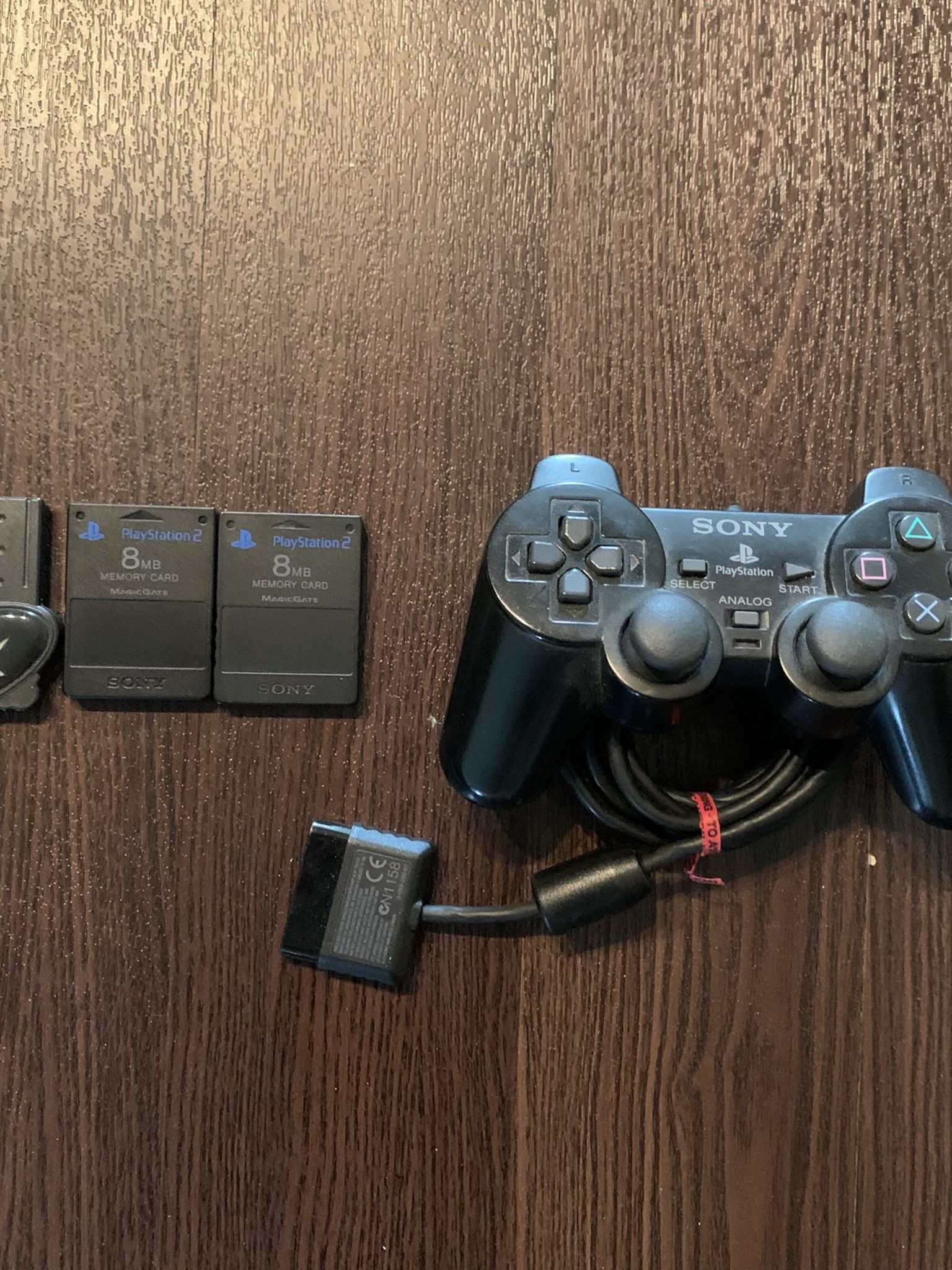 Ps2 Controller, Memory Cards, And Game Shark
